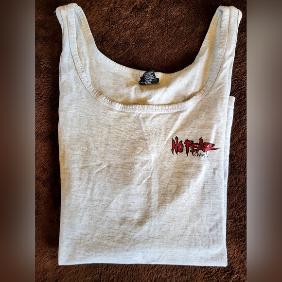 Rare Vintage Single Stitched No Fear Gear Forged In Courage Tank Top - Large - Picture 2 of 4